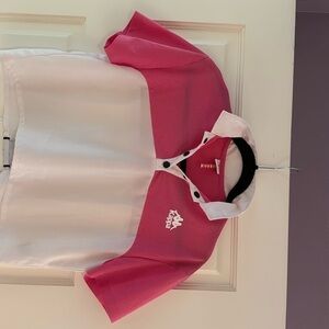 Kappa Crop Top Pink and White